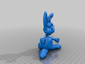 booyat bunny Skulpturen Charakter komisch Kaninchen 3d print model - Mito3D