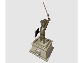 héroe del tiempo estatua juegos de video gamecube enlace modelo nintendo rip la piedra espada leyenda zelda abalorio juego 3d print model - Mito3D