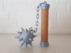 flail morningstar toys & games toy weapon 3d print model - Mito3D