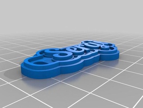 sergi chaîne les signes et logos personnalisé 3d print model - Mito3D