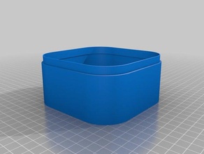 my customized parametric box bottom containers 3d print model - Mito3D