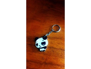 llavero panda - panda's keychain animals 3d print model - Mito3D