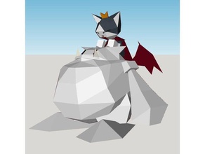 cait sith - final fantasy vii video-Spiele Charakter ff7 ffvii 7 low-poly Videospiel-Charakter 3d print model - Mito3D