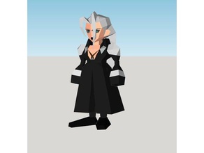 sephiroth - final fantasy vii video-Spiele Charakter ff7 ffvii 7 low-poly Videospiel-Charakter 3d print model - Mito3D