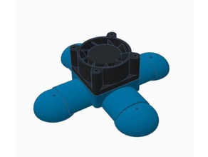 passe o mouse artesanais 40mm x 20mm fã de engenharia hovercraft hovership 3d print model - Mito3D