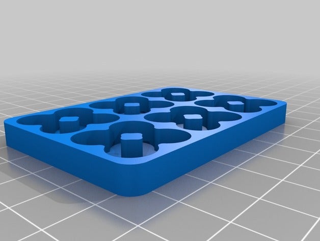 24 aaa bandeja da bateria organização personalizado 3D print model - Mito3D