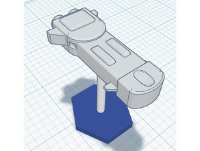 spaceship miniature hex base toy & game accessories gaming miniwargaming rpg starfinder tabletop wargaming 3d print model - Mito3D