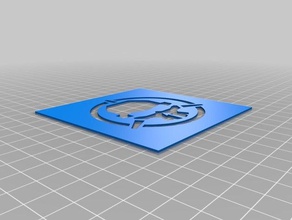rotor isyan sadece şablona logo sanat araçları özelleştirilmiş 3d print model - Mito3D