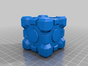 companion cube - blank remix toys & games 3d print model - Mito3D