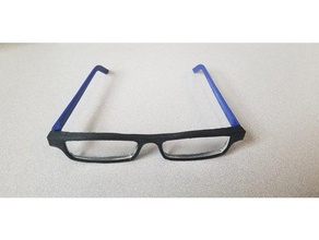 3d printed glasses replaceable hinges eye wear eyeglasses eyewear 3d print model - Mito3D