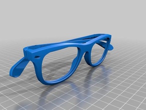 new wayfarer lunettes rb des 3d print model - Mito3D