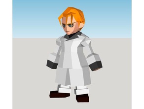 rufus shinra - final fantasy vii video games character ff7 ffvii 7 low poly game 3d print model - Mito3D