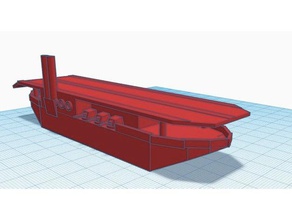 Licht Flugzeugträger Badewanne kämpfende hobby 3d print model - Mito3D