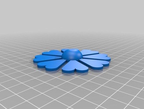 heart flower decor 3d print model - Mito3D