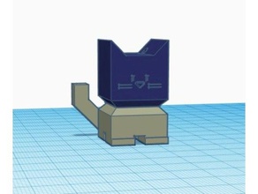 snap cali di dialogo i portachiavi box la calibrazione cat keychain pillola contenitore 3d print model - Mito3D