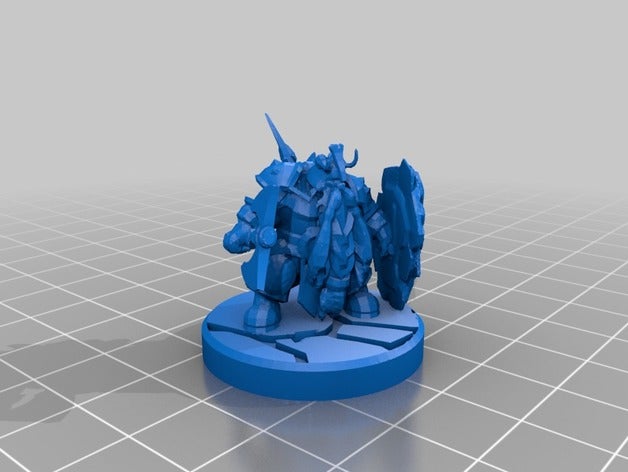 dwarf paladin axe toys & games 3D print model - Mito3D