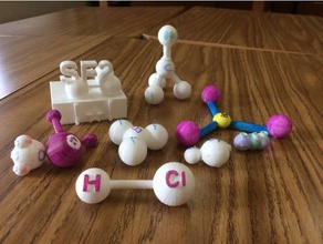 modelling molecular shapes 3d printing molecule 3d print model - Mito3D