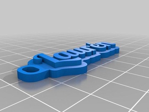 lauren llaveros personalizado 3d print model - Mito3D