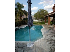 umbrella holder stand outdoor & garden 3d print model - Mito3D
