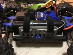 support de batterie teton r c véhicules li-po 3d print model - Mito3D