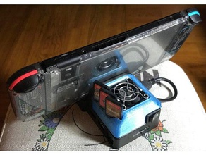nintendo commutateur de ventilateur 4cm base dn mini dock jouets & accessoires jeux le refroidissement 3d print model - Mito3D