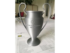uefa champions league - trophy +team-logos Modelle bayern csd salzburg fc muenchen der lfc liverpool manchester united uefa-champions-league uefa-Pokal 3d print model - Mito3D
