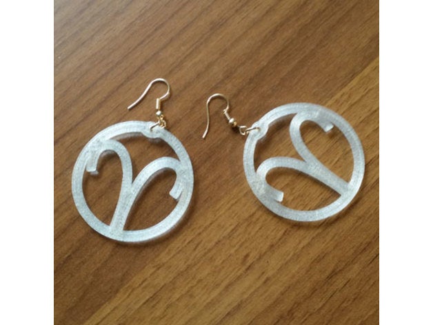 orecchini-ariete earrings 3d jewelry bigiotteria costume-jewelry earring orecchini 3D print model - Mito3D
