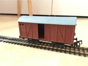 ho 1 87 échelle fourgon portes coulissantes jouets mécaniques trains modèle de le train wagon 3d print model - Mito3D