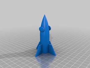 foguete A impressão 3d 3d print model - Mito3D