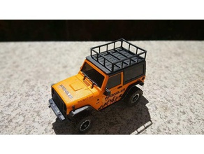 jeep orlandoo caçador portaequipajes r c veículos baca coche bagageiro vaca 3d print model - Mito3D