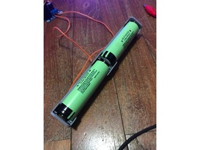 Batteriehalter 18650 2s1c - Elektronik Akku-Halter 3d print model - Mito3D