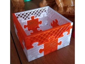 puzzle Korb Rätsel gadget - Spielzeug 3d print model - Mito3D