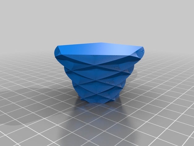 mi personalizados polígono jarrón de la copa pulsera del generador decoración personalizado 3D print model - Mito3D