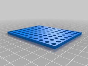 makeblock 8 x 10 holes panel square corners robotics customized 3d print model - Mito3D