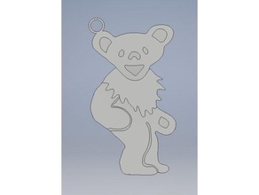 grateful dead orsi ballerini musica dancing bear deadhead keychain i portachiavi 3d print model - Mito3D
