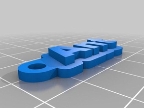 ryu de porte-clés personnalisé 3d print model - Mito3D