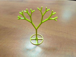 parametrische Fraktale Bäume Mathe-Kunst 3d-fraktal fraktal parametric Baum 3d print model - Mito3D