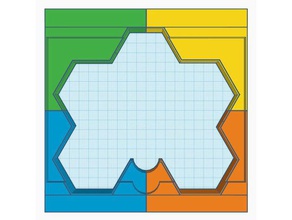 renegade Brettspiel-Karte einlegen & hex-Tablette kleiner Druck-Betten Spielzeug game Zubehör Brettspiel 3d print model - Mito3D