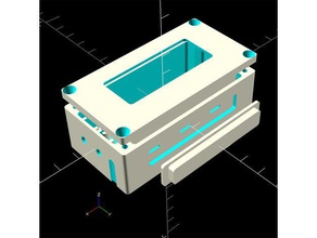 clock case firebeetle openscad diy 3d print model - Mito3D