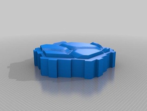 single hex tile - stone games customized 3d print model - Mito3D