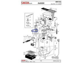 gaggia classic pompe de soutien les pièces rechange 3d print model - Mito3D