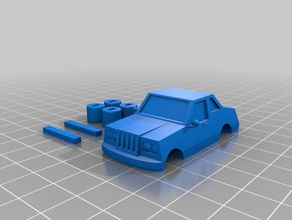little boxy car toy & game accessories 80s coupe 3d print model - Mito3D