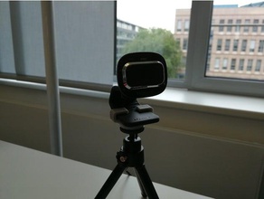 microsoft lifecam hd-3000 tripé de apoio - remixed câmera 3d print model - Mito3D