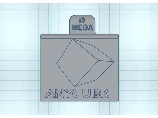 anycubic i3-mega plug cover front anpassbare Bedienfeld 3d Drucker Zubehör i3 mega mega-hotend 3D print model - Mito3D