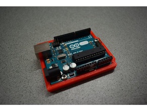 arduino uno rev3 durumda - ağır tampon elektronik aksesuar kutusu 3d print model - Mito3D