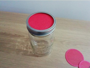 personnalisable germination couvercle de la crépine mason jar cuisine et salle à manger bocal en verre le germer les choux passoire 3d print model - Mito3D