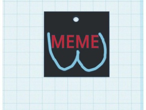 omegameme may 2018 logo keychain keychains meme memes omega 3d print model - Mito3D