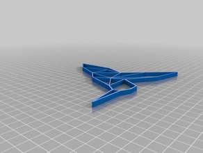 mon personnalisés origami colibri décor personnalisé 3d print model - Mito3D