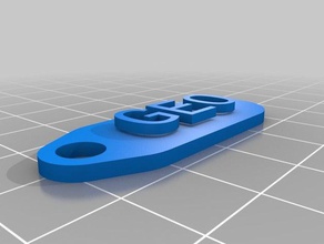 geo porte-clés de l'organisation personnalisé 3d print model - Mito3D