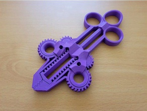 predador ação alicate mecânico de brinquedos engrenagem pegue pegue-o brinquedo grabber grabtoy impressão-no-lugar supportless 3d print model - Mito3D